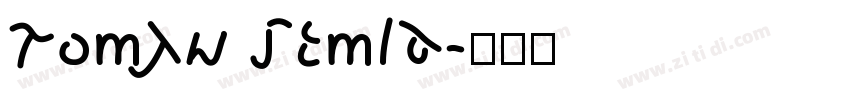 Roman SemiB字体转换